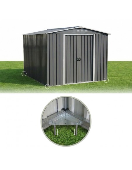 Ogrodowy domek narzędziowy 215 x 300 x 184 cm 6,45 m2  5