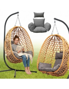 Naturalny fotel wiszący Aura Meven 