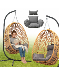 Naturalny fotel wiszący Aura Meven 