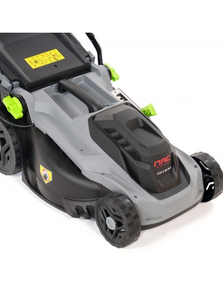 Lekka kosiarka elektryczna 38 cm z koszem 42 L NAC LE16-E-38-PB-C  10