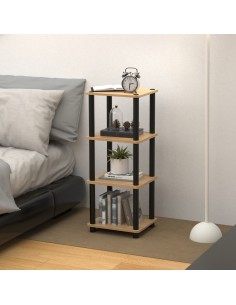 Dekoracyjny regał słupek z 4 poziomami Allivio 45 x 30,5 x 115,2 cm  2