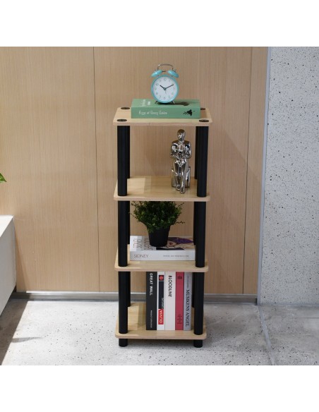 Dekoracyjny regał słupek z 4 poziomami Allivio 45 x 30,5 x 115,2 cm  3