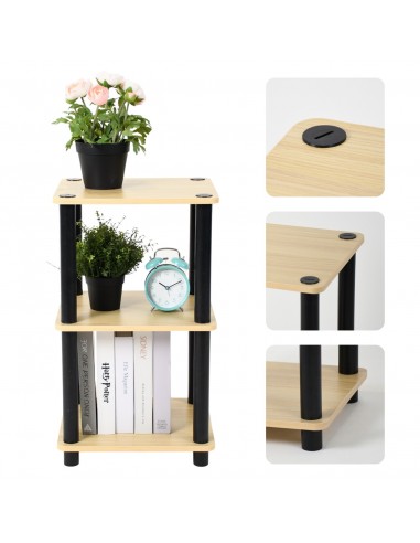 Kompaktowy regał modułowy słupek do sypialni, salonu Allivio 45 x 30,5 x 78,6 cm 