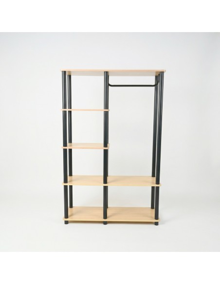 Nowoczesny regał modułowy do garderoby, przedpokoju z drążkiem Allivio 151,8 x 83 x 30,5 cm  5