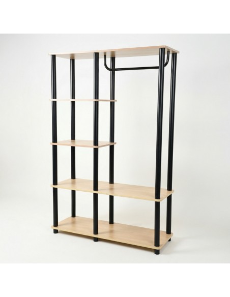 Nowoczesny regał modułowy do garderoby, przedpokoju z drążkiem Allivio 151,8 x 83 x 30,5 cm  6