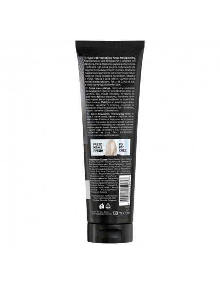 Transparentny toner do włosów Syoss Color Glaze 130 ml  2