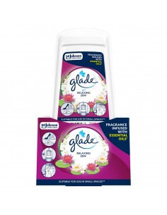 Żelowy odświeżacz powietrza o zapachu kwiatowym Glade Relaxing Zen 2x 150 g 