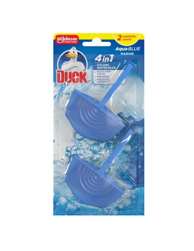 Podwójna zawieszka do toalety barwiąca wodę Duck Aqua Blue 4w1 2x 36 g 