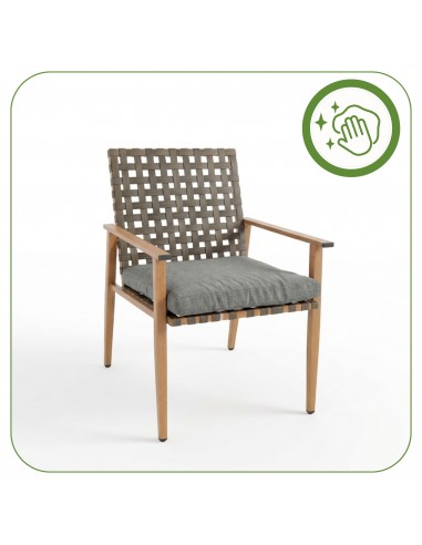 Elegancki zestaw mebli ogrodowych tarasowych  z plecionką i aluminiowym stelażem Trapani MEVEN, 4 osoby  7