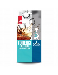 Szczelne samozamykające woreczki torebki do lodu 500 kulek Anna Zaradna 