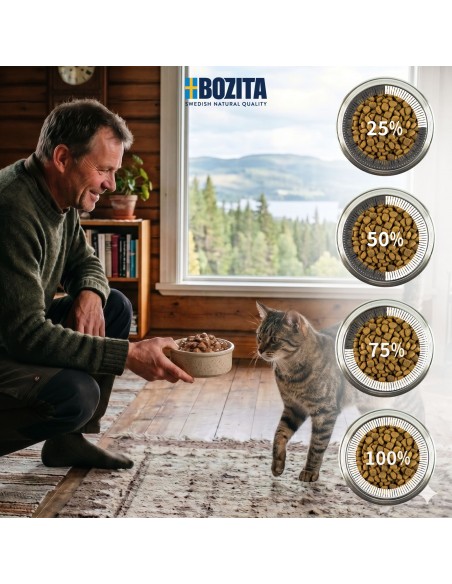 Mokra karma dla kota mus mix smaków tuńczyk łosoś czarniak bez zbóż Bozita 12x85g  6