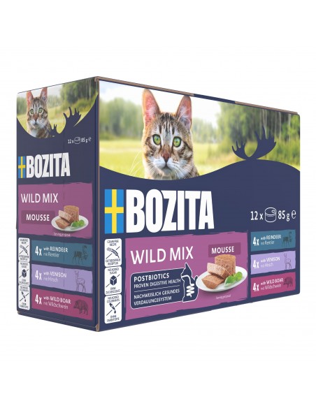 Mokra karma dla kota mus Mega Box Bozita bez zbóż dziczyzna 12x85g  6