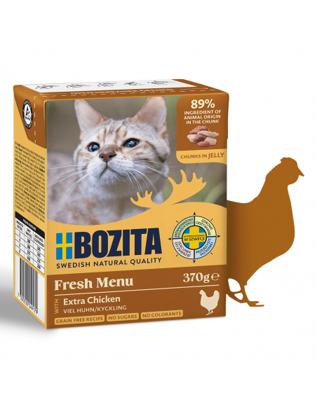 Mokra karma dla kota z siekanym kurczakiem Bozita 370 g 