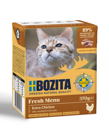 Mokra karma dla kota z siekanym kurczakiem Bozita 370 g  2