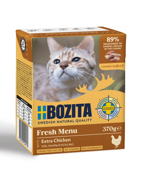 Mokra karma dla kota z siekanym kurczakiem Bozita 370 g  2