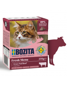 Mokra karma dla kota z kawałkami wołowiny w galaretce Bozita 370 g 