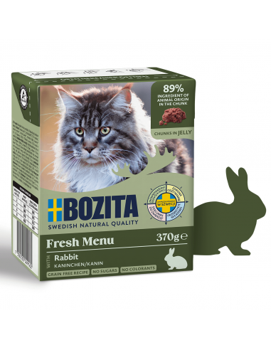 Mokra karma dla kota z kawałkami w galaretce z królikiem 370 g 