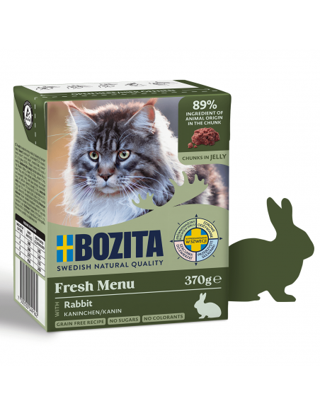 Mokra karma dla kota z kawałkami w galaretce z królikiem 370 g 