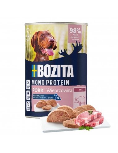 Monoproteinowa mokra karma dla psa pasztet pate Bozita puszka 800g wieprzowina 