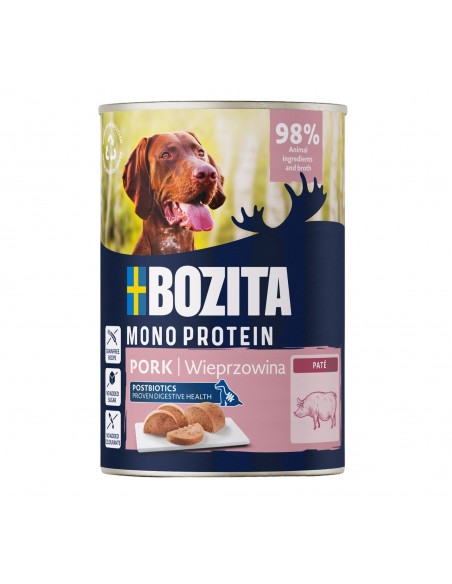 Monoproteinowa mokra karma dla psa pasztet pate Bozita puszka 800g wieprzowina  4