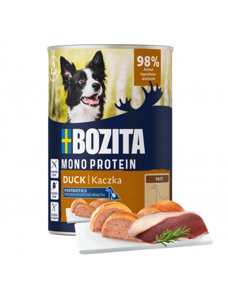 Monoproteinowa mokra karma dla psa pasztet pate Bozita puszka 800g kaczka  8