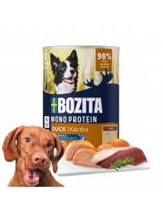 Monoproteinowa mokra karma dla psa pasztet pate Bozita puszka 400g kaczka 