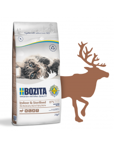 Bezzbożowa sucha karma dla kotów po sterylizacji z reniferem Bozita 2 kg 
