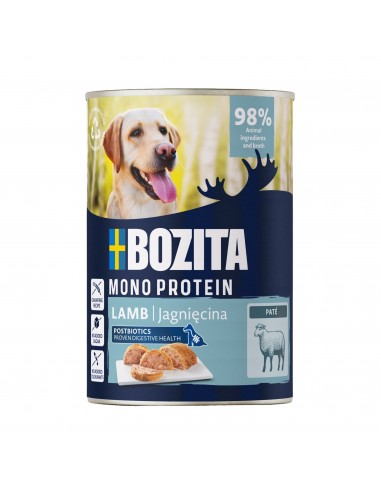 Monoproteinowa mokra karma dla psa pasztet pate Bozita puszka 800g jagnięcina  2