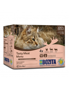 Mokra karma dla kota Mega Box mix mięsnych smaków w galaretce Bozita 12x85g  2
