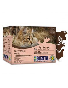 Mokra karma dla kota Mega Box mix mięsnych smaków w galaretce Bozita 12x85g 