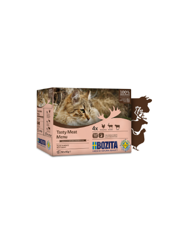 Mokra karma dla kota Mega Box mix mięsnych smaków w galaretce Bozita 12x85g  10
