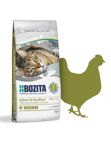 Bezzbożowa sucha karma dla kotów sterylizowanych z kurczakiem Bozita 2 kg 