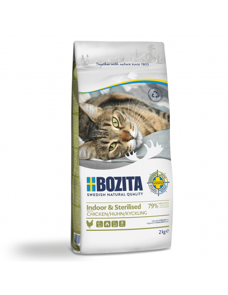 Bezzbożowa sucha karma dla kotów sterylizowanych z kurczakiem Bozita 2 kg  2