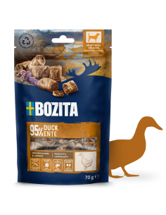 Przysmaki dla psa, mięsne kawałki z kaczką Bozita 70 g 