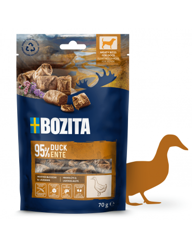 Przysmaki dla psa, mięsne kawałki z kaczką Bozita 70 g 