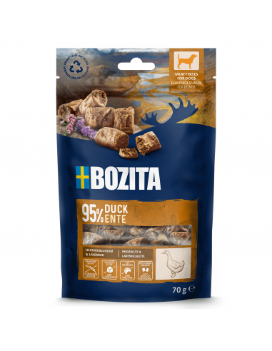 Przysmaki dla psa, mięsne kawałki z kaczką Bozita 70 g  2