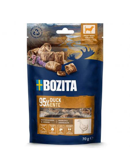 Przysmaki dla psa, mięsne kawałki z kaczką Bozita 70 g  2