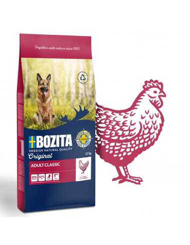 Sucha karma dla dorosłych psów z kurczakiem Bozita 12 kg 