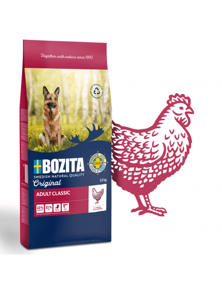 Sucha karma dla dorosłych psów z kurczakiem Bozita 12 kg 