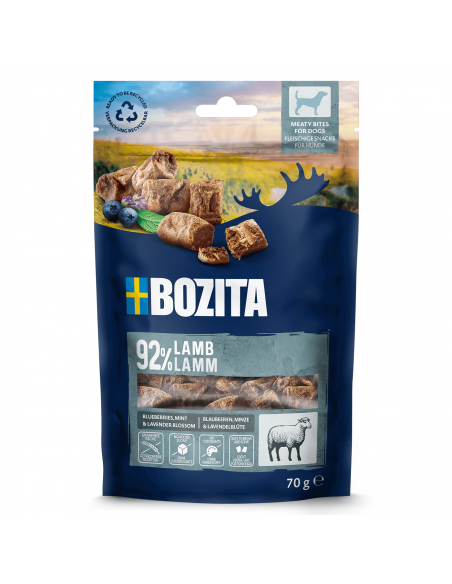 Przekąski dla psa, mięsne kawałki z jagnięciną Bozita 70 g  2