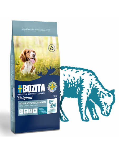Sucha karma dla psów z wrażliwym żołądkiem bez zbóż Bozita jagnięcina 12 kg  6