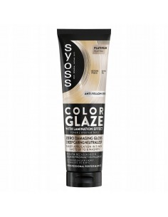 Nabłyszczający toner przeciw żółtym tonom Platyna Syoss Color Glaze 130 ml 