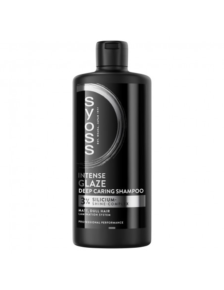 Wygładzający szampon do włosów matowych i pozbawionych blasku Syoss Intense Glaze 440 ml 