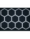Modułowe oświetlenie sufitowe LED HEXAGON warsztatowe garażowe biurowe NAC-A0007H11 235x326 cm, 6000 K