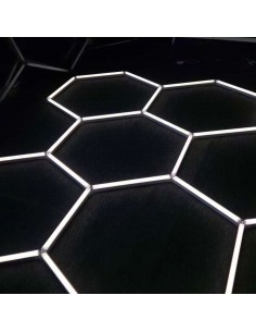 Modułowe oświetlenie sufitowe LED HEXAGON warsztatowe garażowe biurowe NAC-A0007H14 235x408 cm, 6000 K  2