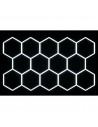 Modułowe oświetlenie sufitowe LED HEXAGON warsztatowe garażowe biurowe NAC-A0007H14 235x408 cm, 6000 K