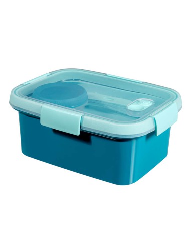 Niebieski lunchbox ze sztućcami 1,2l  Curver 3253920947017 7