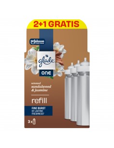 Skoncentrowany wkład do odświeżacza powietrza Glade® ONE - Sensual Sandalwood & Jasmine, potrójny zapas 3x10 ml 