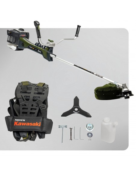 Mocna kosa spalinowa z silnikiem Kawasaki 45,4CC NAC PRO żyłka + tarcza + zestaw akcesoriów  19