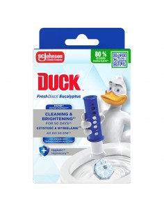 Żelowe krążki do toalety o zapachu eukaliptusa Duck Fresh Discs Active 5000204339048
